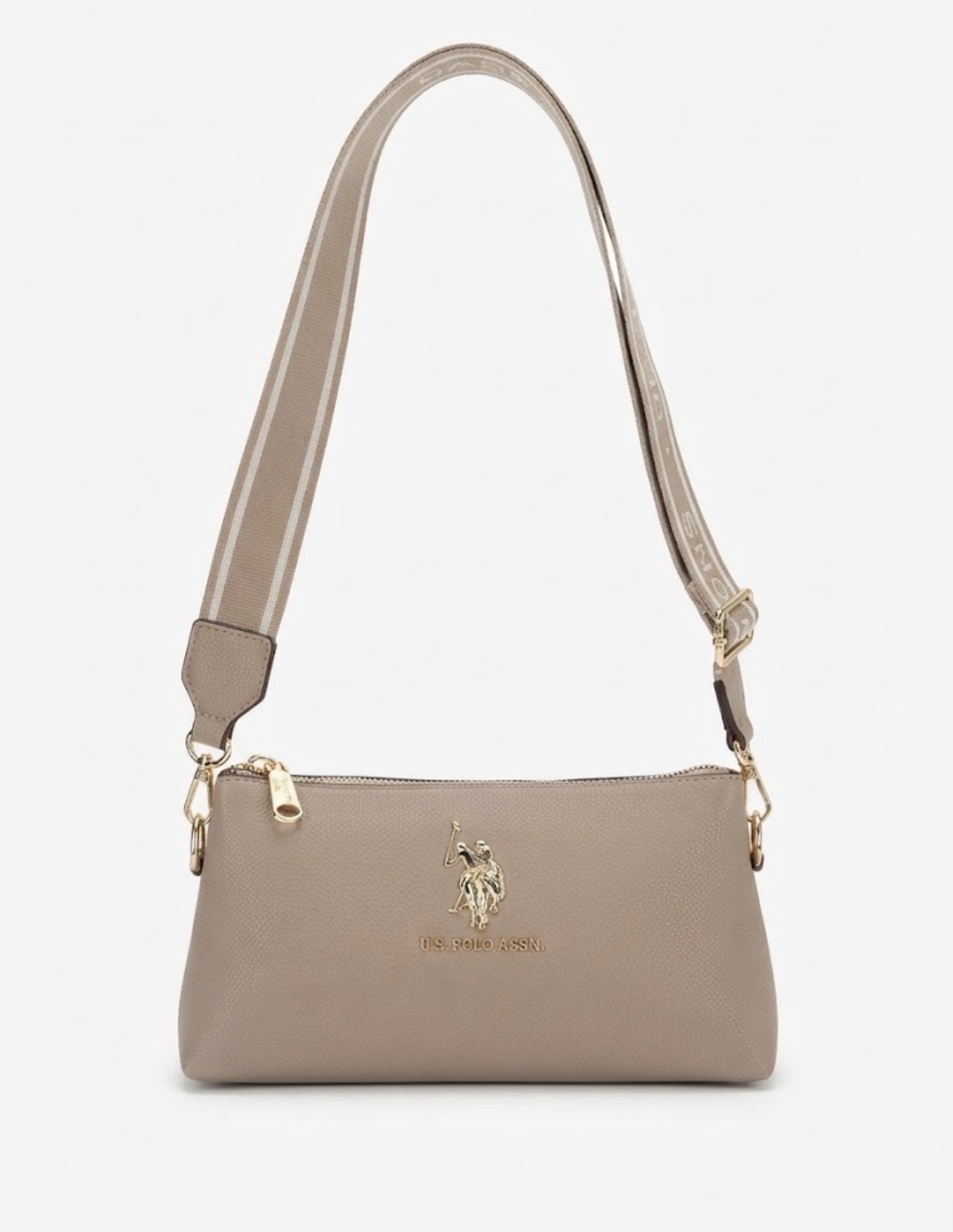 ID-9213 MINI CROSSBODY POLO ASSN MARRON CLARO