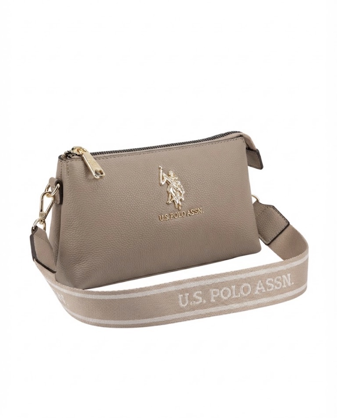 ID-9213 MINI CROSSBODY POLO ASSN MARRON CLARO - Imagen 3