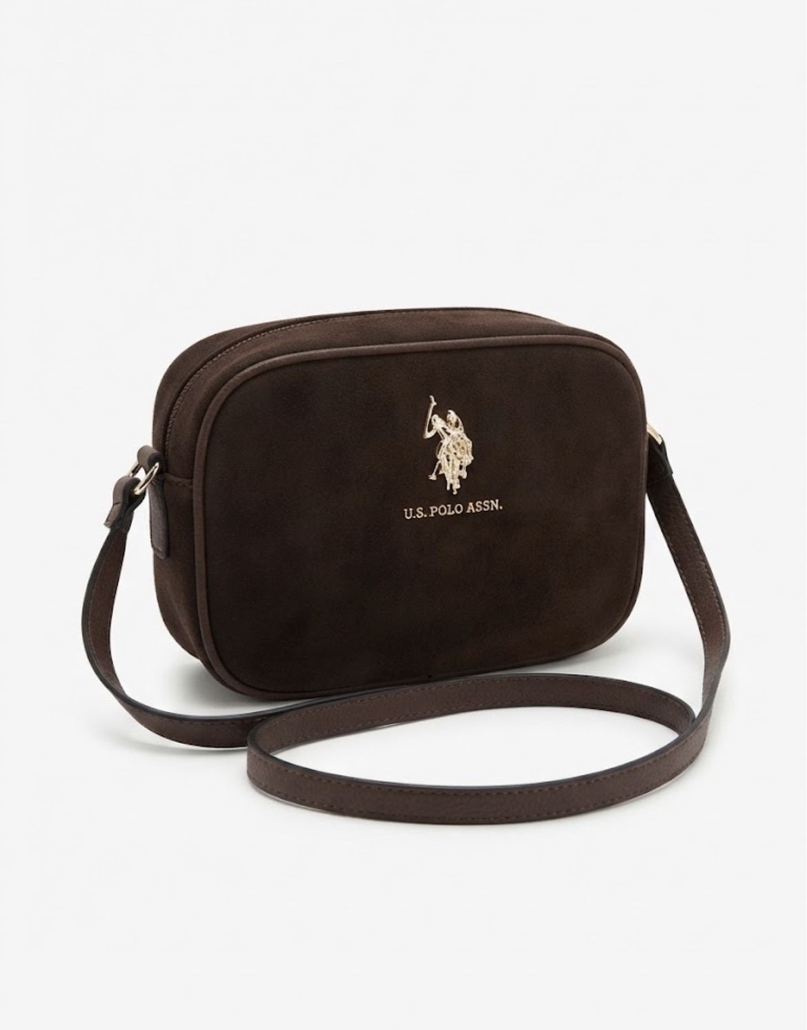 ID-4105 CROSSBODY POLO ASSN COLOR CAFE GAMUZA - Imagen 3
