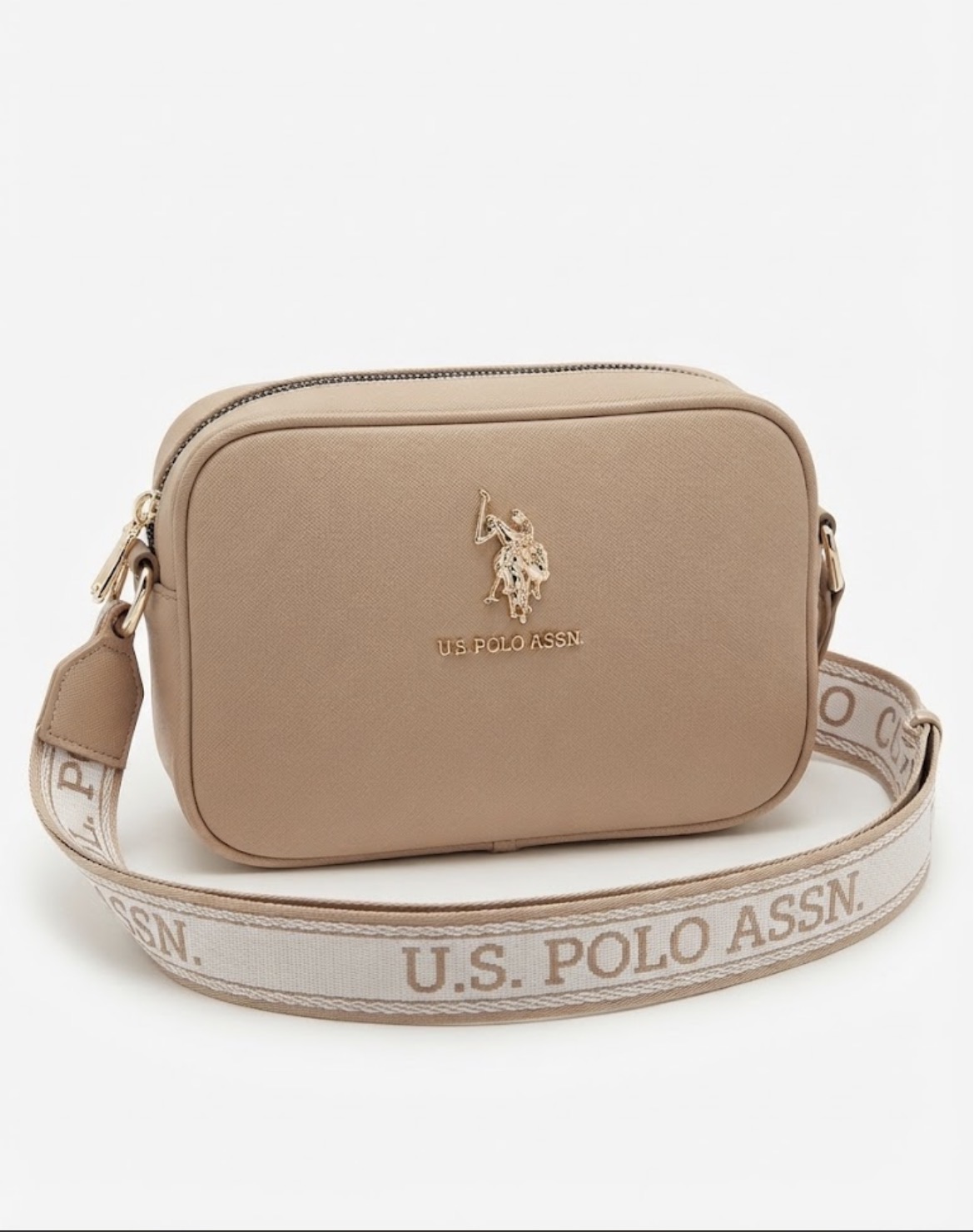 ID-6406 CROSSBODY POLO ASSN MARRON CLARO