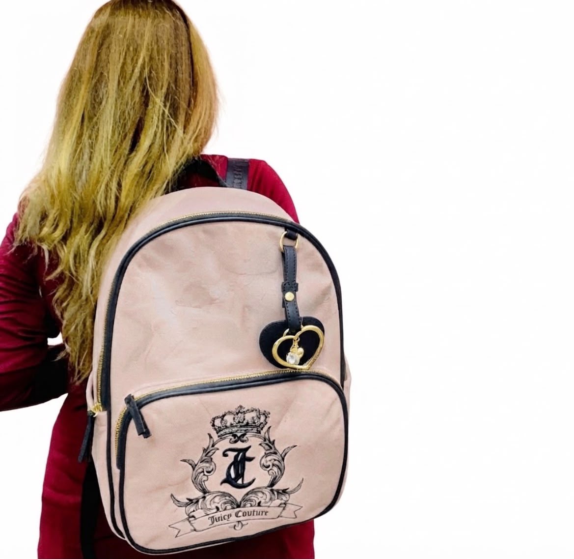 ID-2254 MOCHILA GRANDE JUICY COUTURE PALO ROSA - Imagen 3