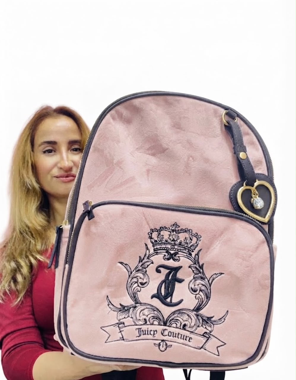 ID-2254 MOCHILA GRANDE JUICY COUTURE PALO ROSA - Imagen 2