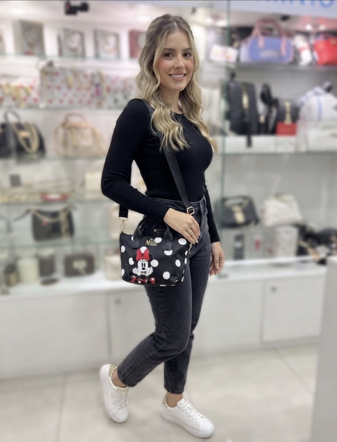 ID-3376 BANDOLERA MINIE MINNIE MOUSE, TODA EDAD